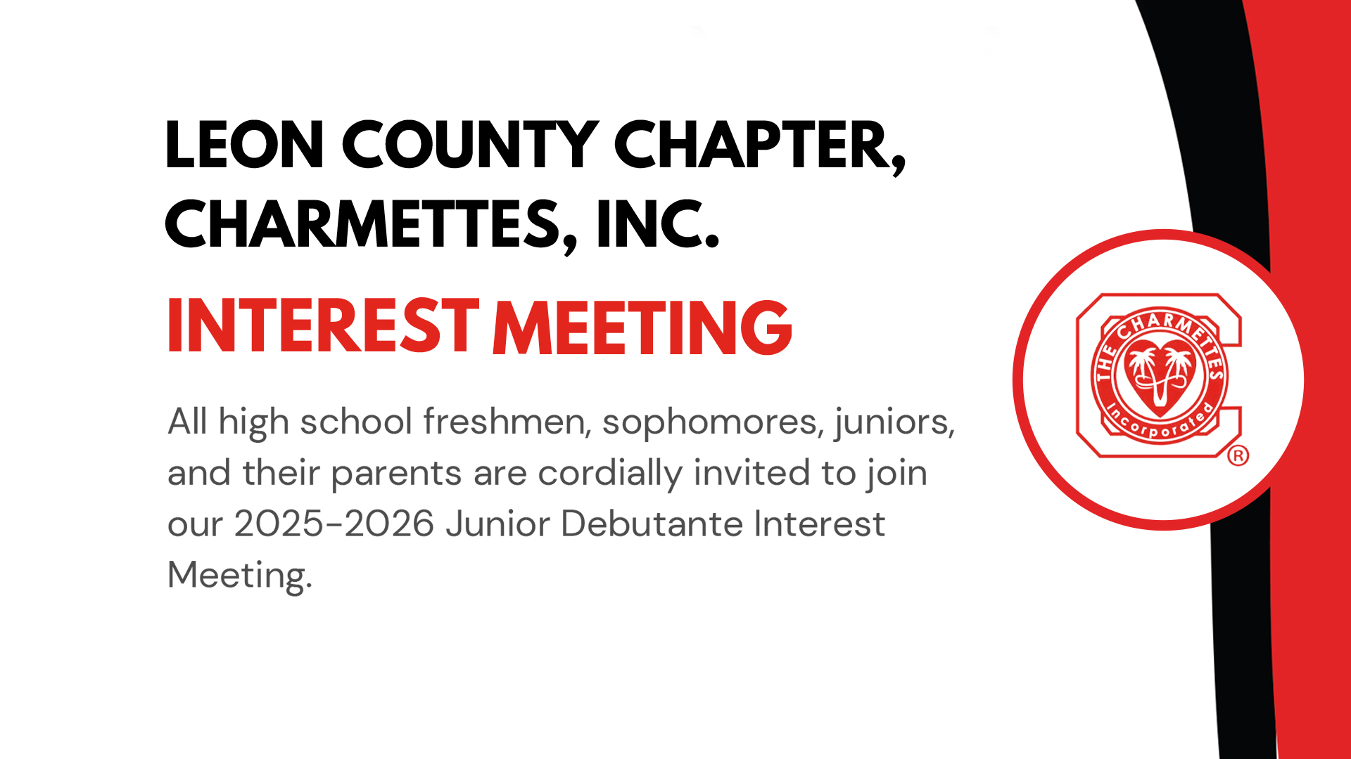 Interest Meeting September 21